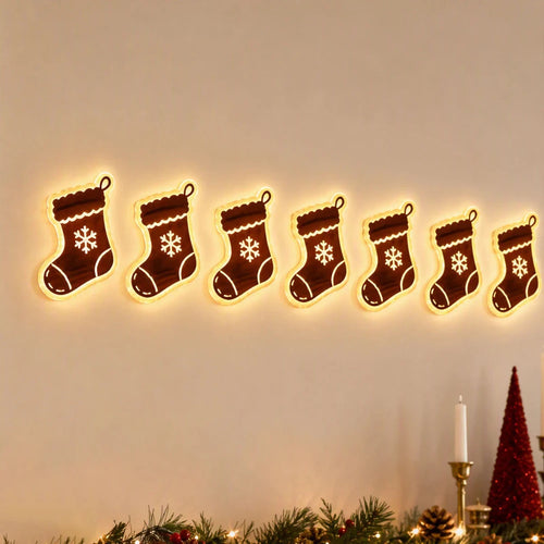 Lighted Santa Sleigh Wall
