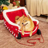 Christmas Sleigh Dog Bed