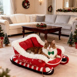 Christmas Sleigh Dog Bed