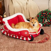 Christmas Sleigh Dog Bed